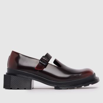 Dr Martens Burgundy Maybole Mary Jane Womens Flats