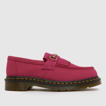 Dr Martens Pink Adrian Snaffle Loafer Womens Flats
