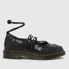 Womens Black Dr Martens X Wednesday Elphie Lace Up Flat Shoes | schuh