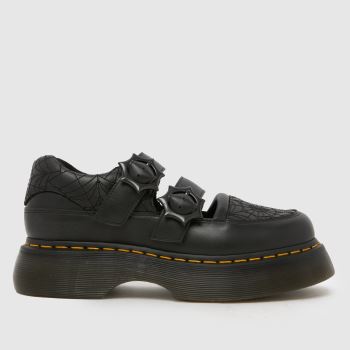 Dr Martens Black X Wednesday Buzz Mary Jane Womens Flats