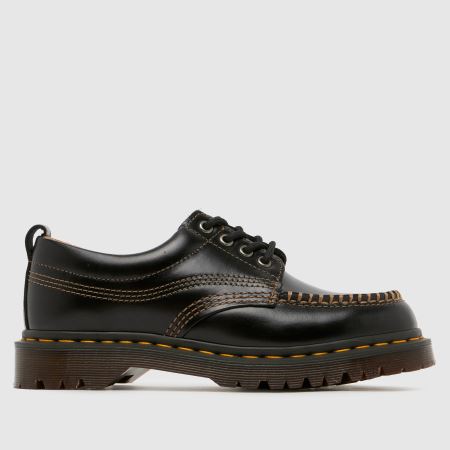 Womens Black Dr Martens 1461 Mono Flat Shoes | schuh