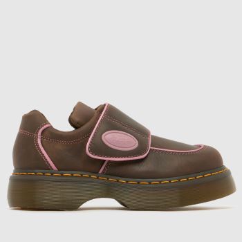 Dr Martens Brown Buzz Strap Womens Flats