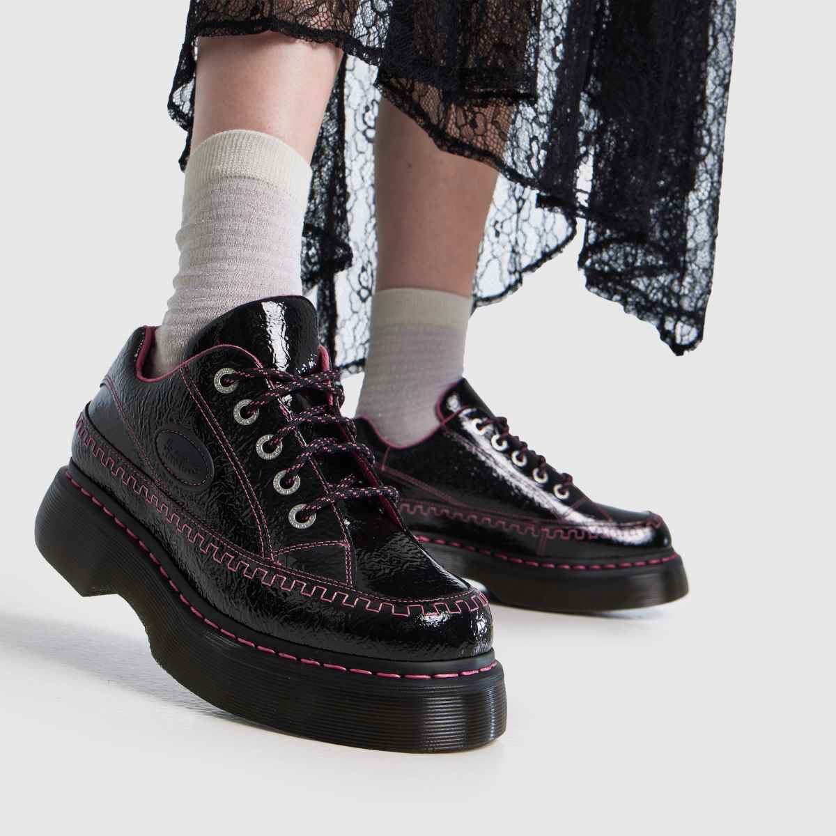 靴 Dr.Martin Buzz 25cm UK6 Womens Black Dr Martens Buzz Flat Shoes | schuh