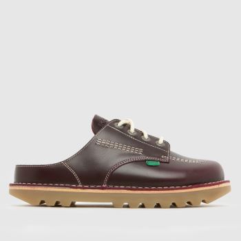 Kickers Classics Burgundy Kick Mule Womens Flats