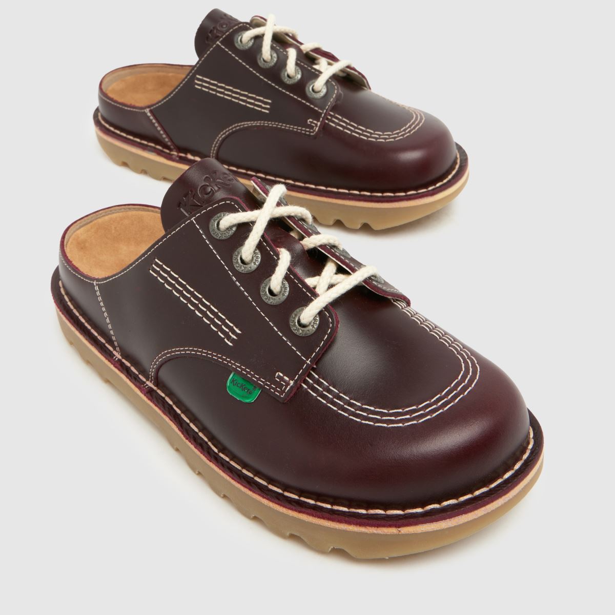 Kickers Classics Kick Mule in Burgundy Kickers Classics Kick Mule 4