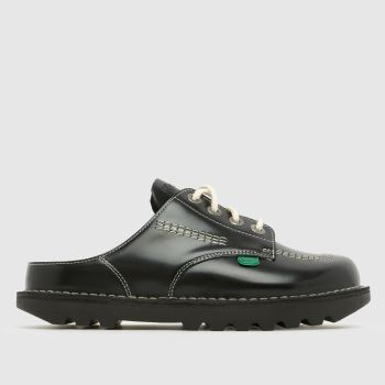 Kickers Classics Black Kick Mule Womens Flats