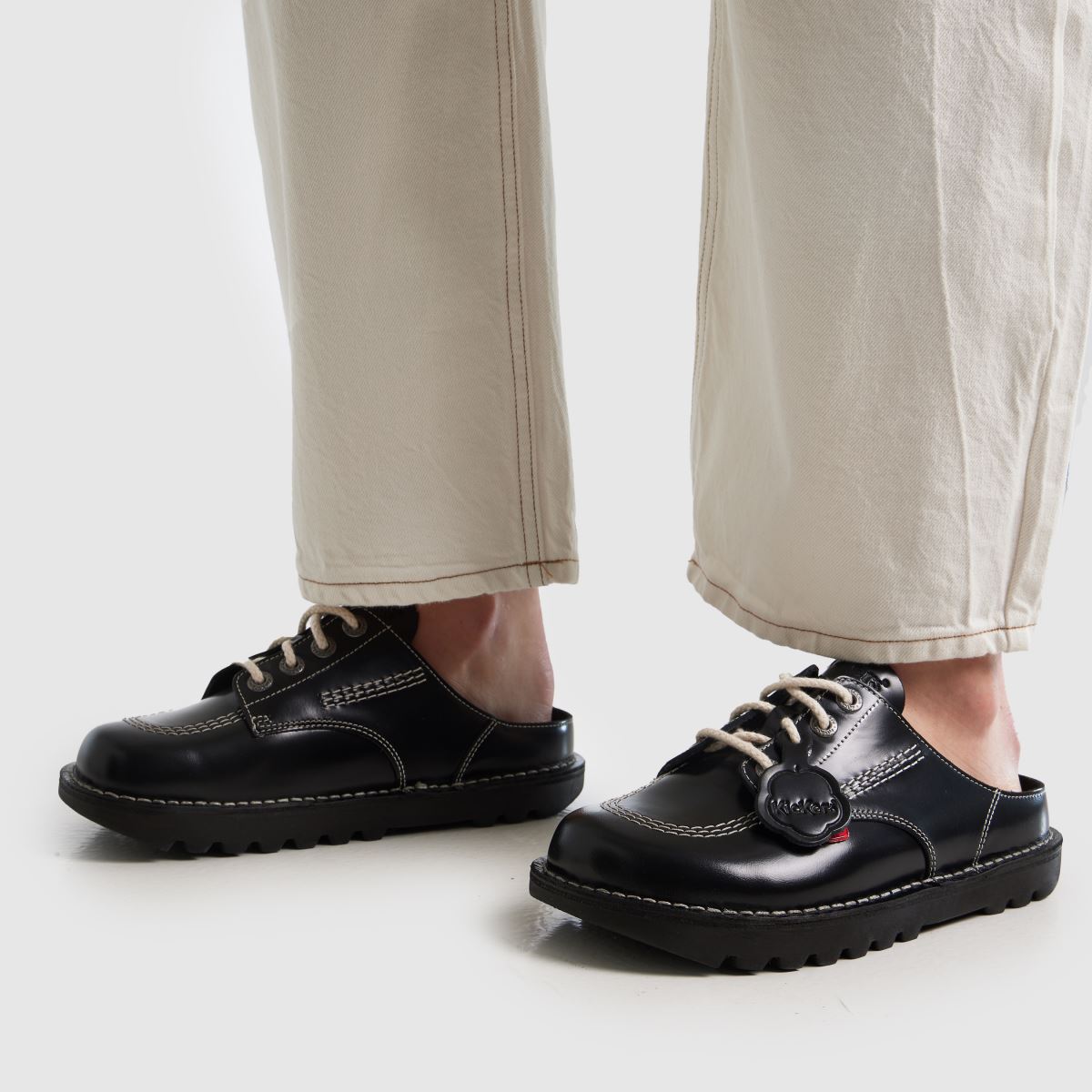 Kickers Classics Kick Mule in Black Kickers Classics Kick Mule 8