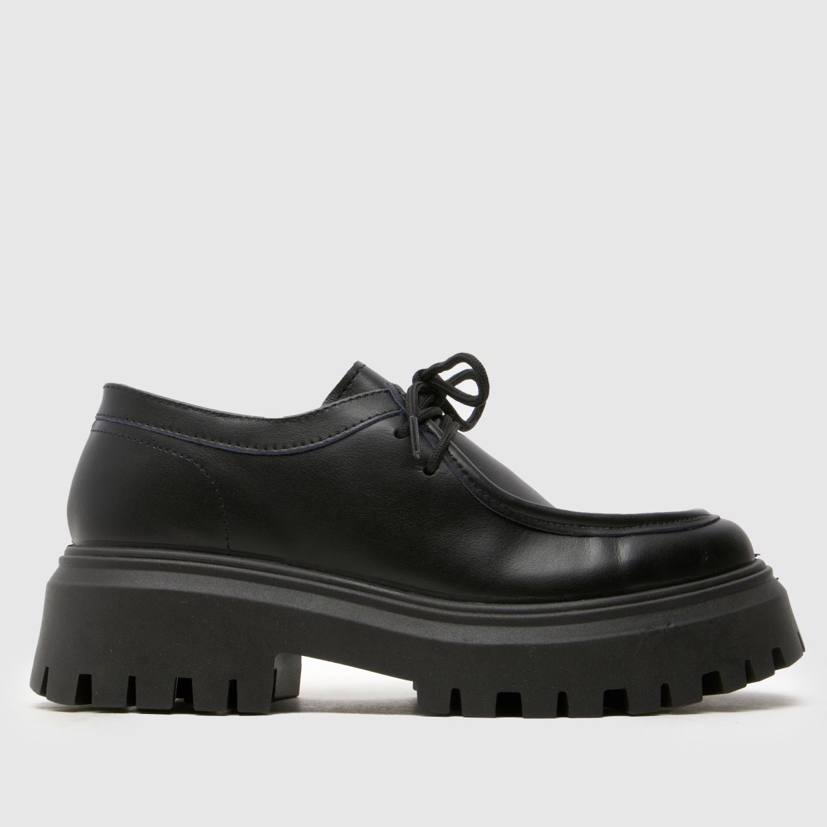 schuh Lyrica Leather Shoe Flats in Black