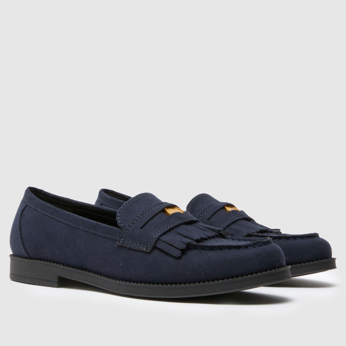 schuh Laurent Penny Loafer in Navy schuh Laurent Penny Loafer 3