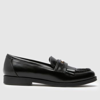 schuh Black Laurent Penny Loafer Womens Flats