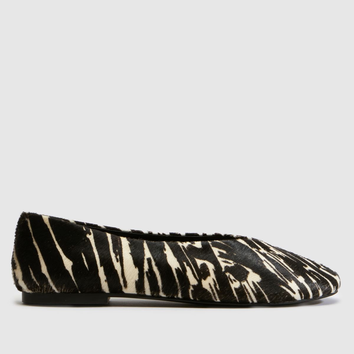 schuh Lisbon Cow Har Ballet in Black & White schuh Lisbon Cow Har Ballet