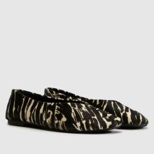 schuh Lisbon Cow Har Ballet in Black & White schuh Lisbon Cow Har Ballet,2 of 4