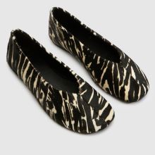 schuh Lisbon Cow Har Ballet in Black & White schuh Lisbon Cow Har Ballet,3 of 4