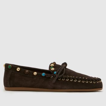 BIBI LOU Dark Brown Guava Loafer Womens Flats