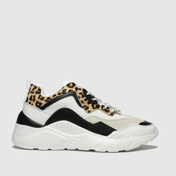 schuh white & black flair trainers schuh white & black flair trainers
