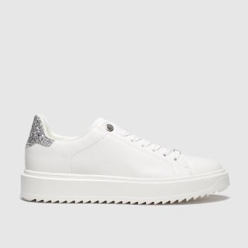 schuh white & silver wonder trainers schuh white & silver wonder trainers