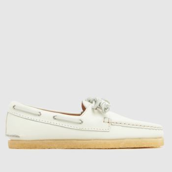 Clarks Originals White Godney Boat Womens Flats