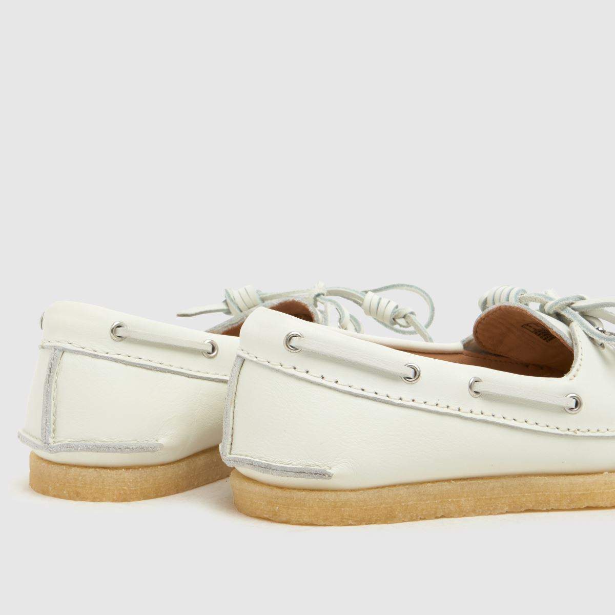 Clarks Originals Godney Boat in White Clarks Originals Godney Boat 7