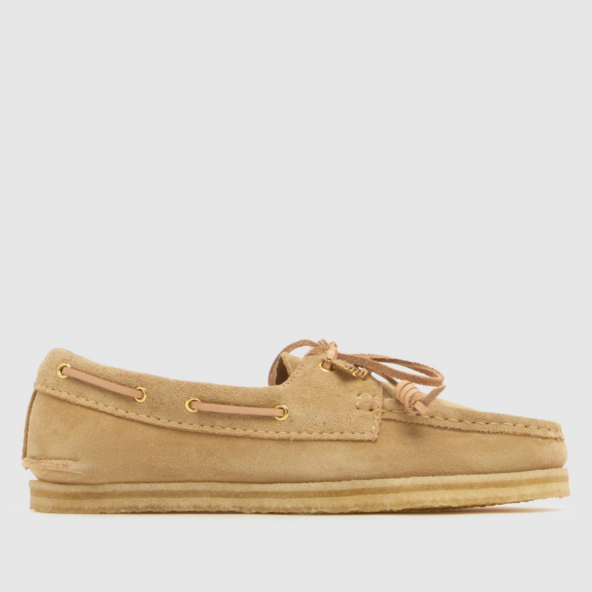 Clarks Originals Godney Boat Flats in Beige