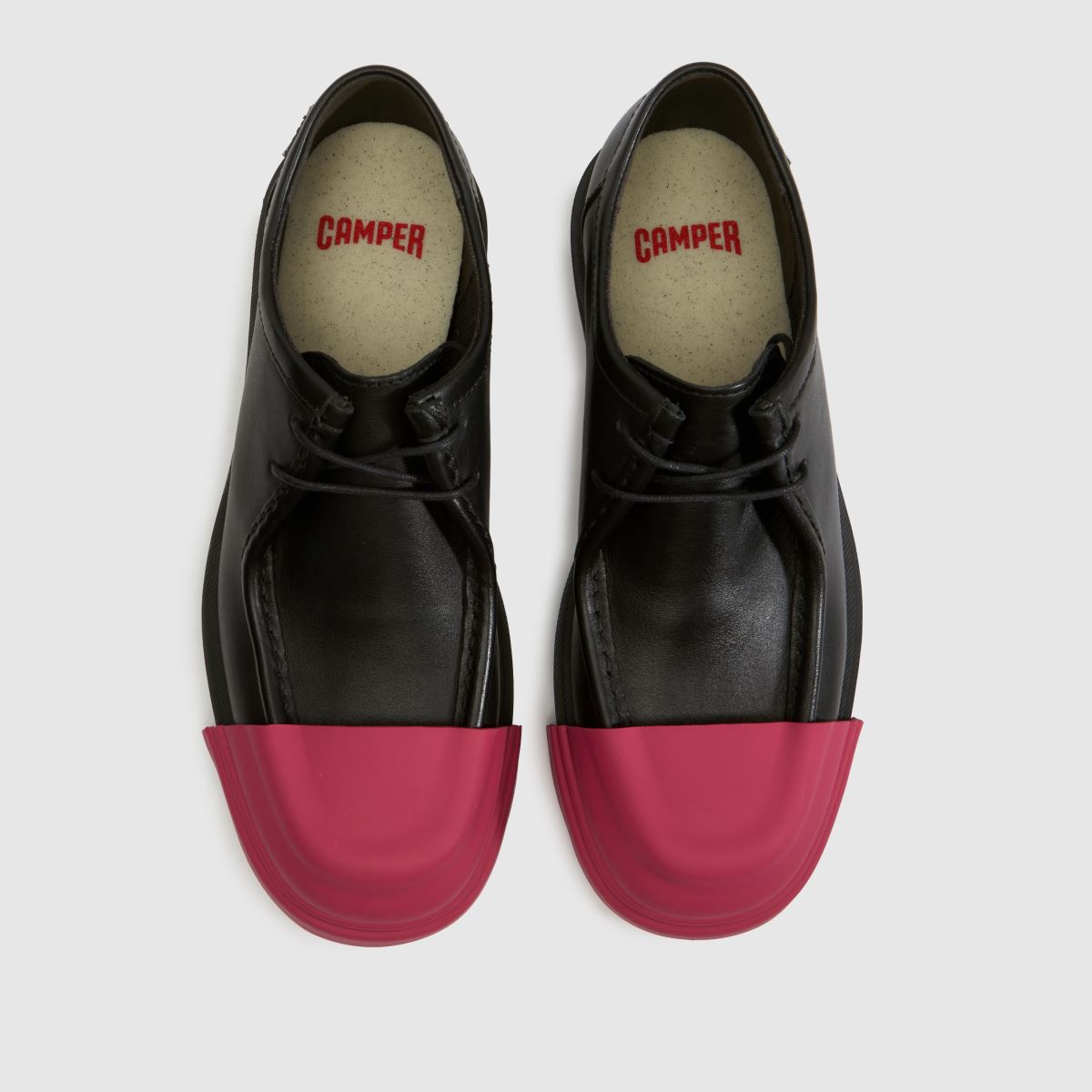 CAMPER Junction Toe Cap in Black & pink CAMPER Junction Toe Cap 4