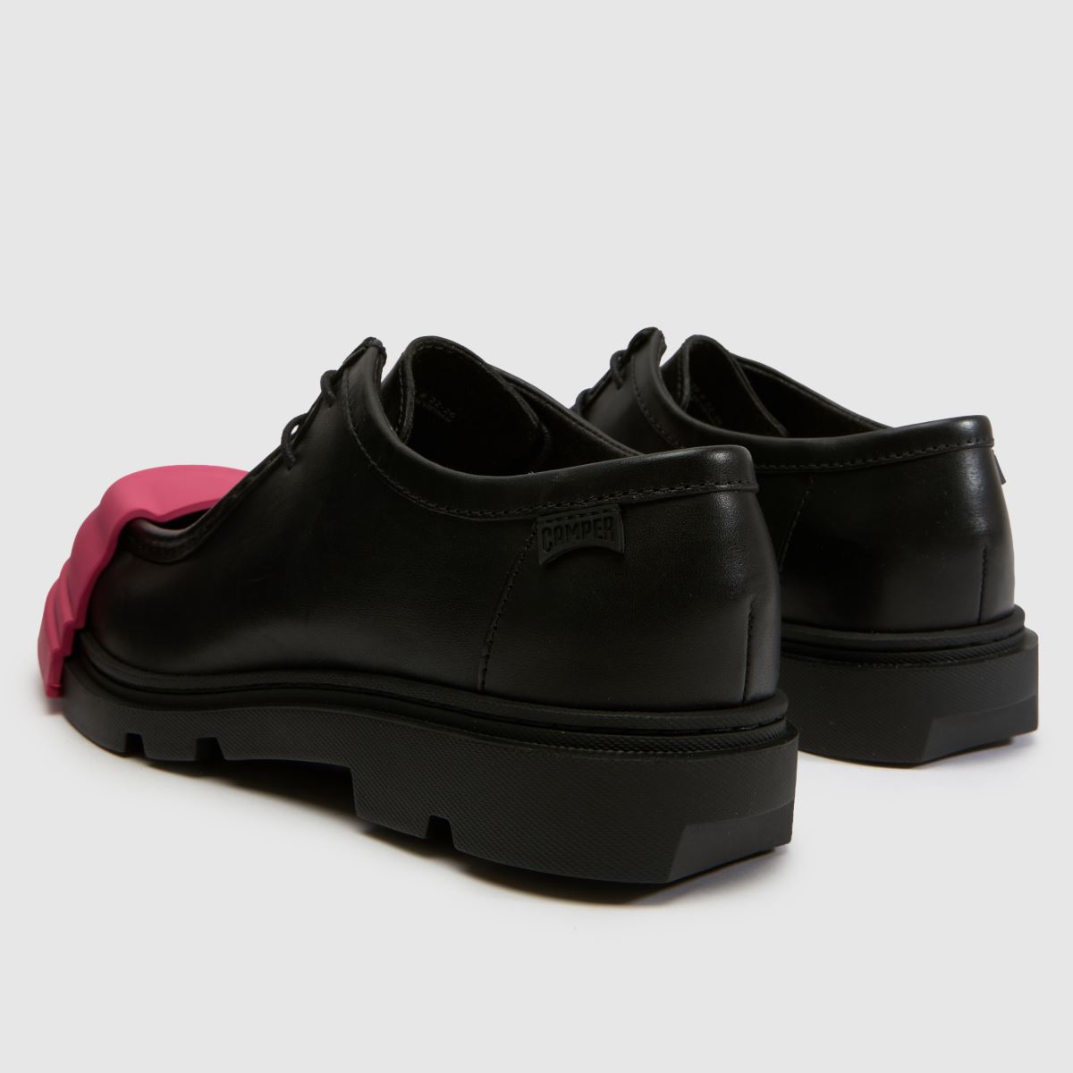 CAMPER Junction Toe Cap in Black & pink CAMPER Junction Toe Cap 7