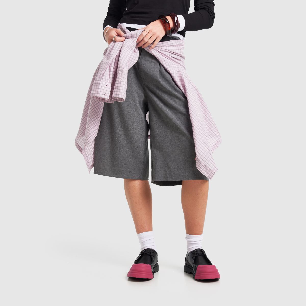 CAMPER Junction Toe Cap in Black & pink CAMPER Junction Toe Cap 8
