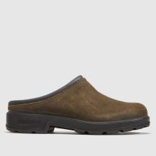 BLUNDSTONE Suede Mule in Khaki BLUNDSTONE Suede Mule,1 of 4