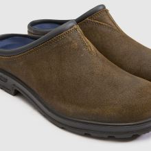 BLUNDSTONE Suede Mule in Khaki BLUNDSTONE Suede Mule,3 of 4