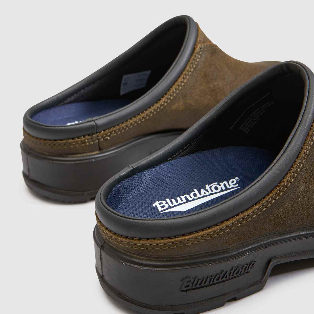 BLUNDSTONE Suede Mule in Khaki BLUNDSTONE Suede Mule 7