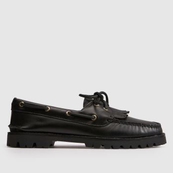 SPERRY Black Kilty Lug Boat Womens Flats