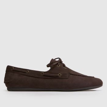 SPERRY Dark Brown Slim Boat Womens Flats
