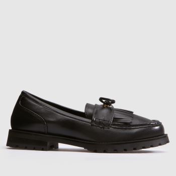 SIMMI Black Vine Loafer Womens Flats