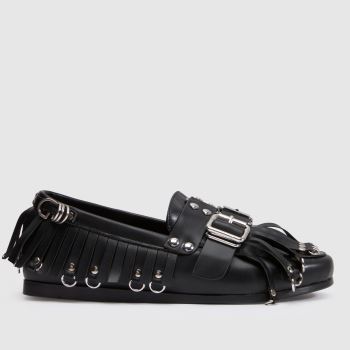 Azalea Wang Black Elgin Womens Flats