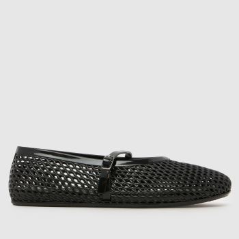 JUJU JELLIES Black Mila Ballerina Womens Flats