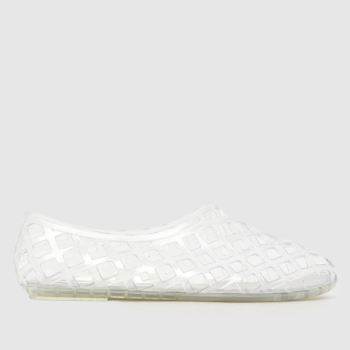 JUJU JELLIES Clear Kris Ballerina Womens Flats