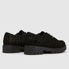 schuh Laxi Croc Suede Lace Up in Black schuh Laxi Croc Suede Lace Up,3 of 4