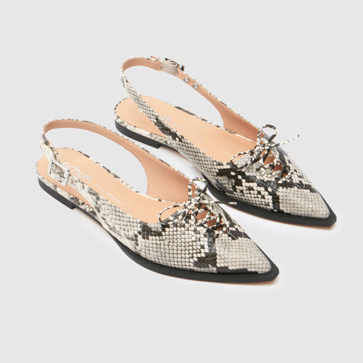 schuh Lorie Point Hardware in White & Black schuh Lorie Point Hardware 4