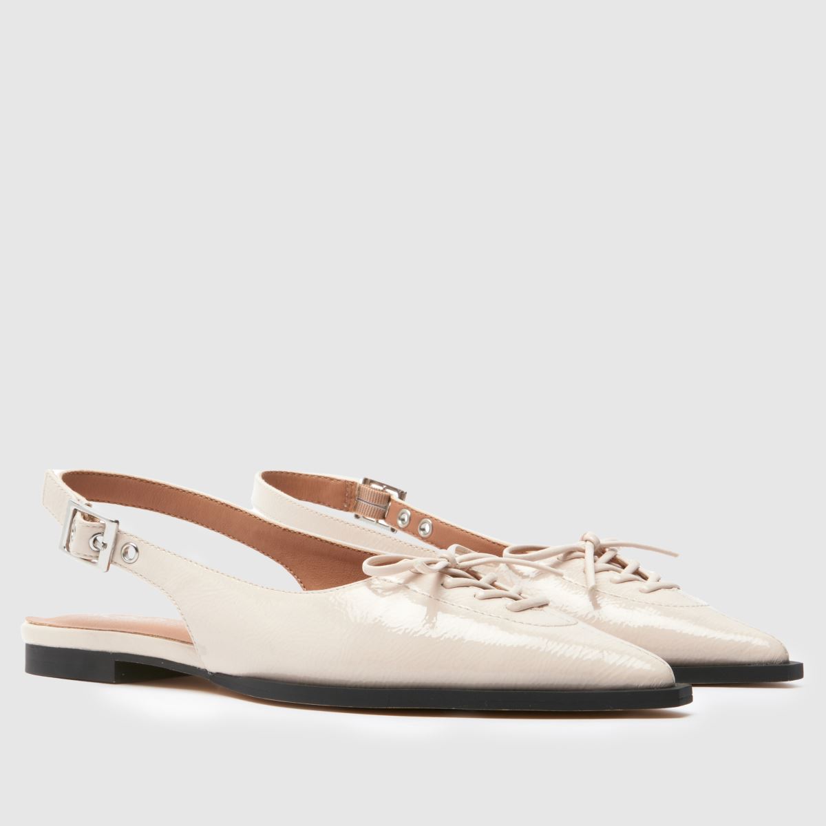 Damen schuh Naturfarben Lorie Point Hardware Flats schuh Lorie Point Hardware 8