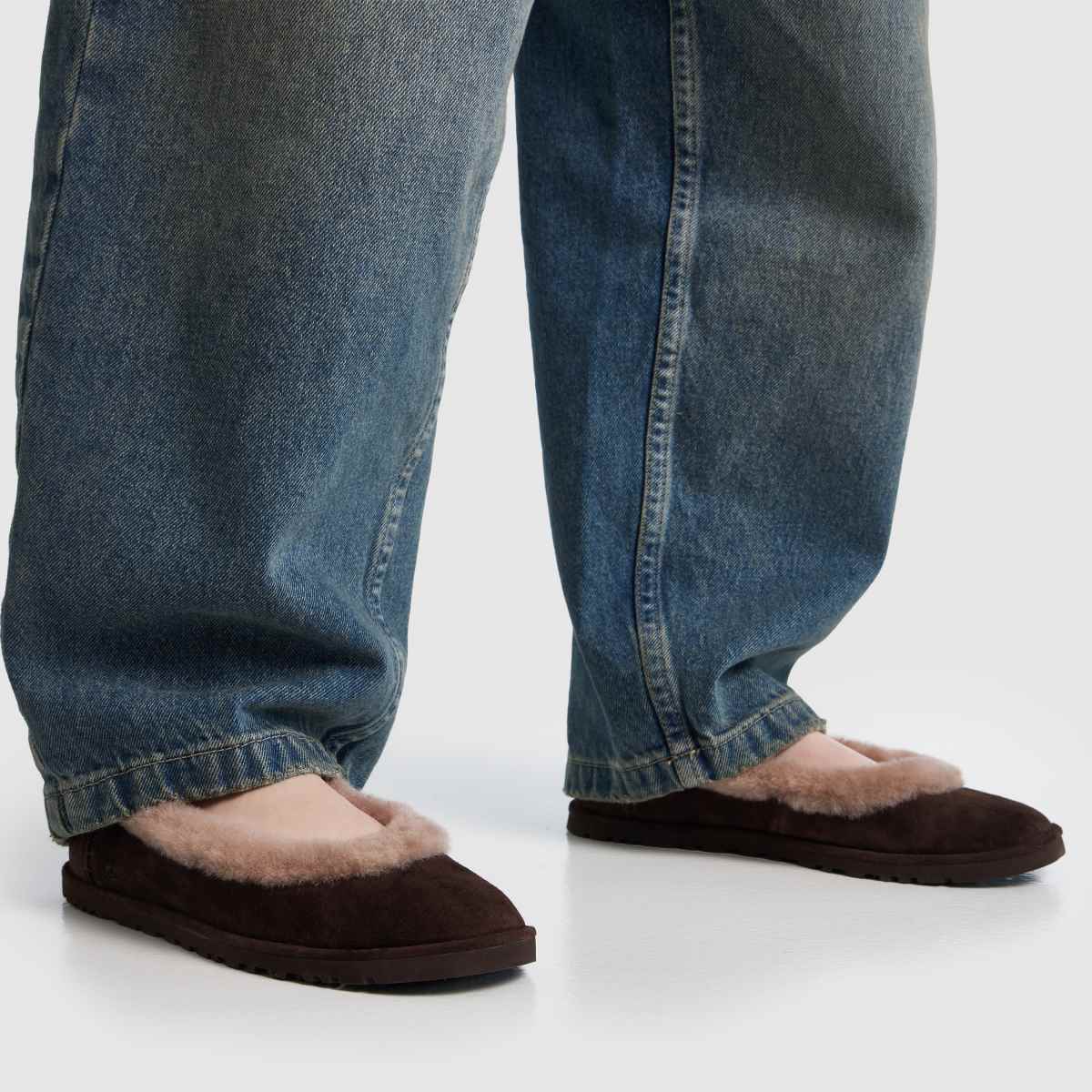 Womens Dusted Cocoa UGG Zora Ballet Flat Shoes | schuh