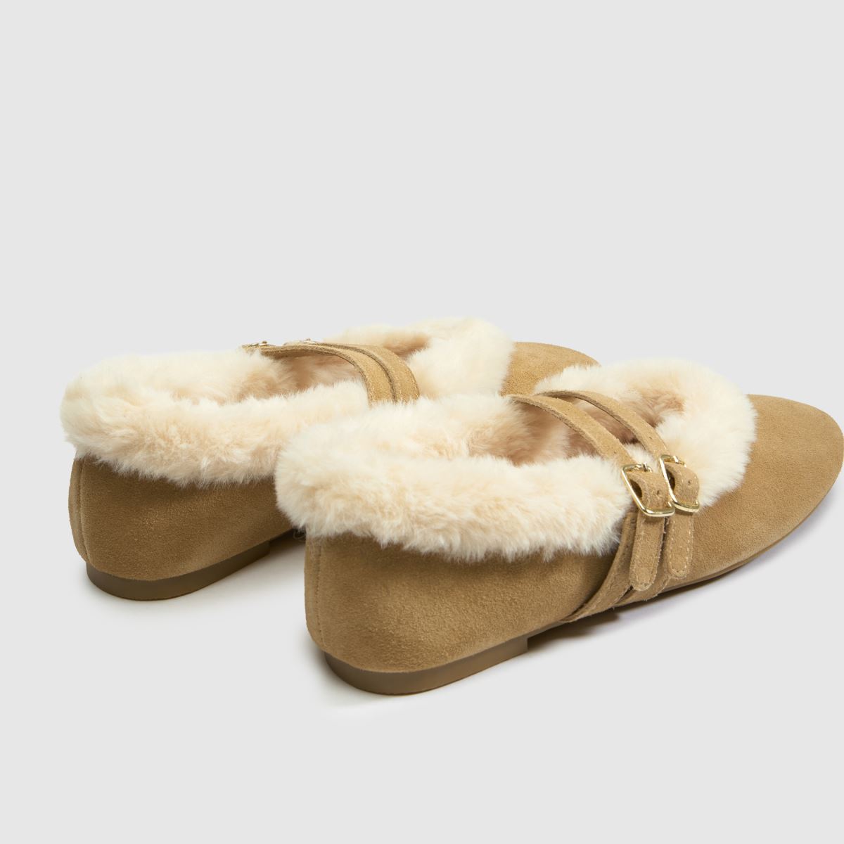 schuh Leni Suede Shearling Ballet in Taupe schuh Leni Suede Shearling Ballet 7