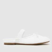 schuh Linnet Backless Mesh Ballerina in White schuh Linnet Backless Mesh Ballerina,1 of 4