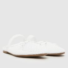schuh Linnet Backless Mesh Ballerina in White schuh Linnet Backless Mesh Ballerina,2 of 4