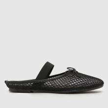schuh Linnet Backless Mesh Ballerina in Black schuh Linnet Backless Mesh Ballerina,1 of 4