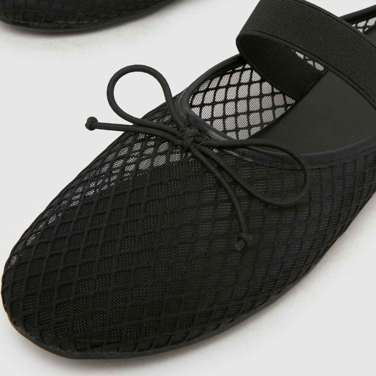 schuh Linnet Backless Mesh Ballerina in Black schuh Linnet Backless Mesh Ballerina 7