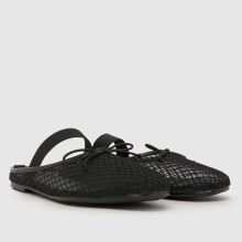 schuh Linnet Backless Mesh Ballerina in Black schuh Linnet Backless Mesh Ballerina,2 of 4