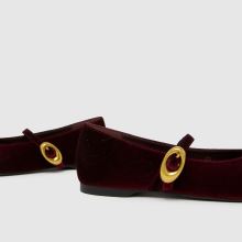 schuh Lune Ballerina in Burgundy schuh Lune Ballerina,3 of 4