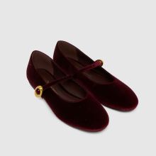 schuh Lune Ballerina in Burgundy schuh Lune Ballerina,4 of 4