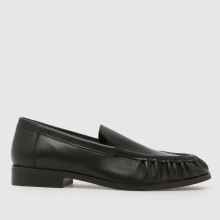 schuh Lapis Leather Ruched Loafer in Black schuh Lapis Leather Ruched Loafer,1 of 4