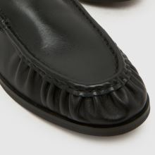 schuh Lapis Leather Ruched Loafer in Black schuh Lapis Leather Ruched Loafer,3 of 4