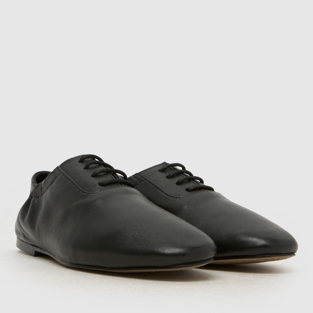 schuh Linear Leather Lace Up in Black schuh Linear Leather Lace Up 3
